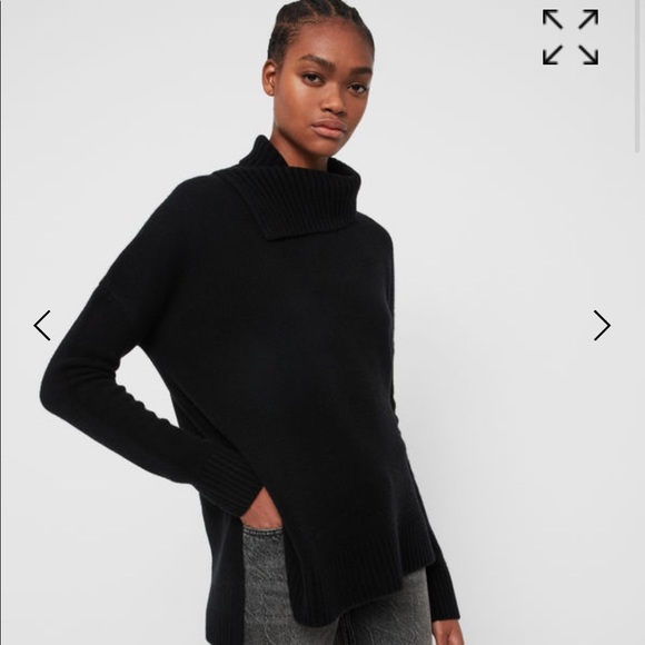 All Saints Witby Roll Neck Jumper - Picture 3 of 8